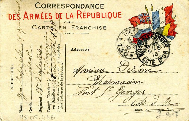 CORRESPONDANCE / DES ARMEES DE LA REPUBLIQUE (titre inscrit)