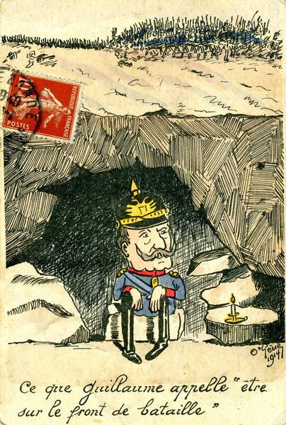 Ce que Guillaume appelle 'être / sur le front de bataille ' (titre inscrit)