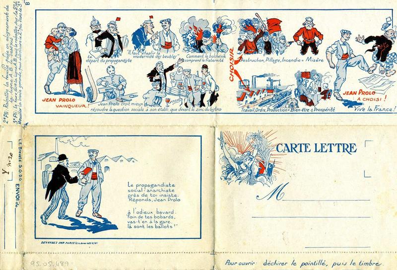 CARTE LETTRE / Jean Prolo (titre inscrit)