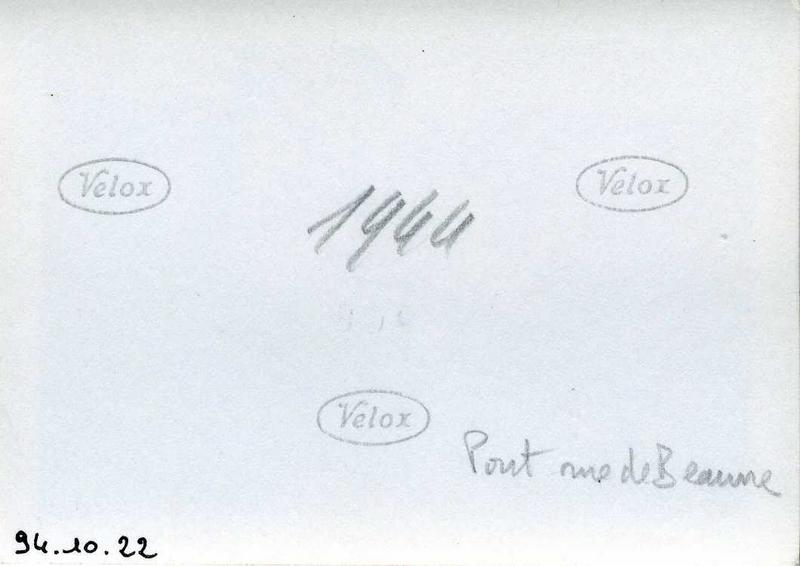 1944 / Pont rue de Beaune (titre inscrit)