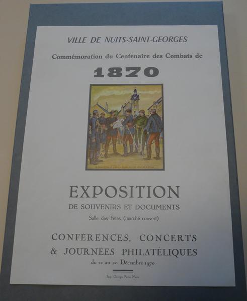 VILLE DE NUITS-SAINT-GEORGES / Commémoration du Centenaire des Combats de / 1870 (titre inscrit)