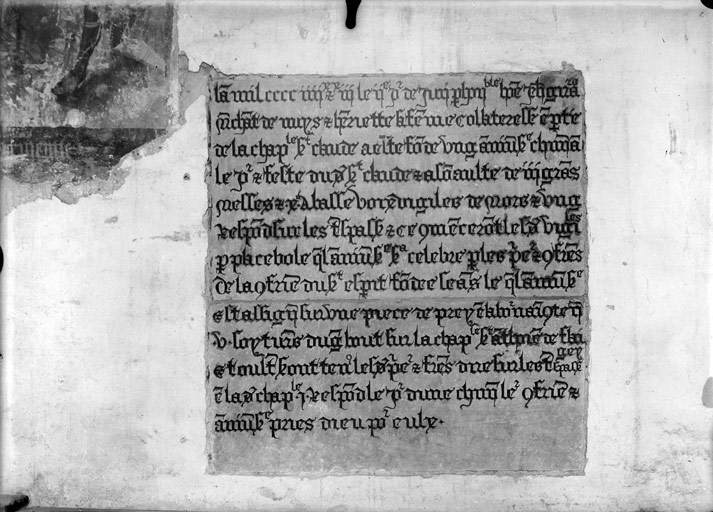 Inscription de la fondation de messe à l’intérieur de l’église St Symphorien (titre usuel)