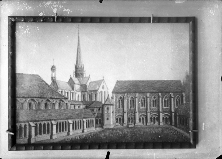 Dessin de Martellange (1613) vue de Cîteaux (titre usuel)