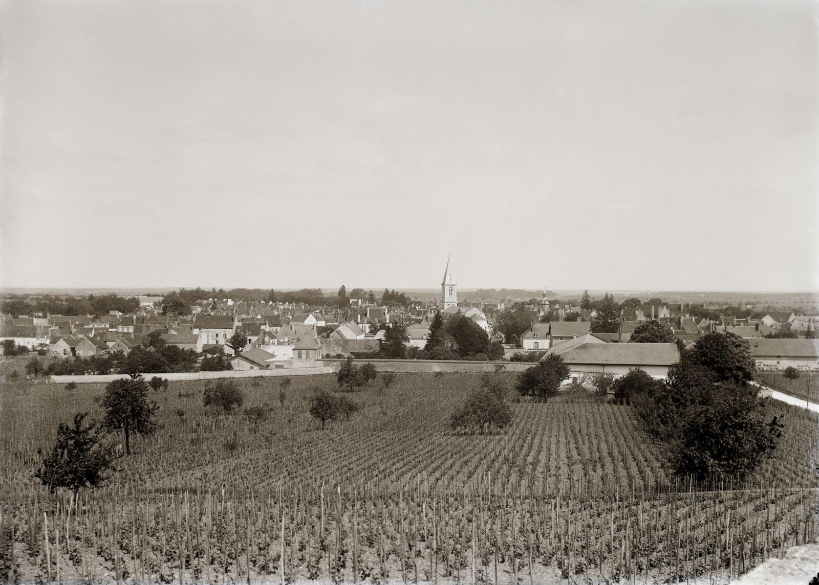 Nuits-Saint-Georges - Vue générale de Nuits-Saint-Georges depuis la montagne de Chaux (titre usuel)