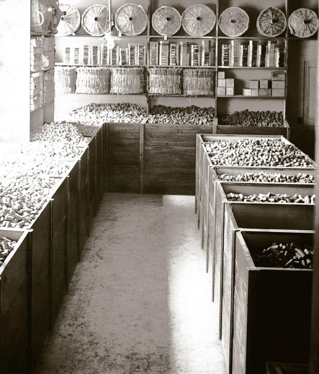 Un atelier de stockage lié au vin (titre usuel)