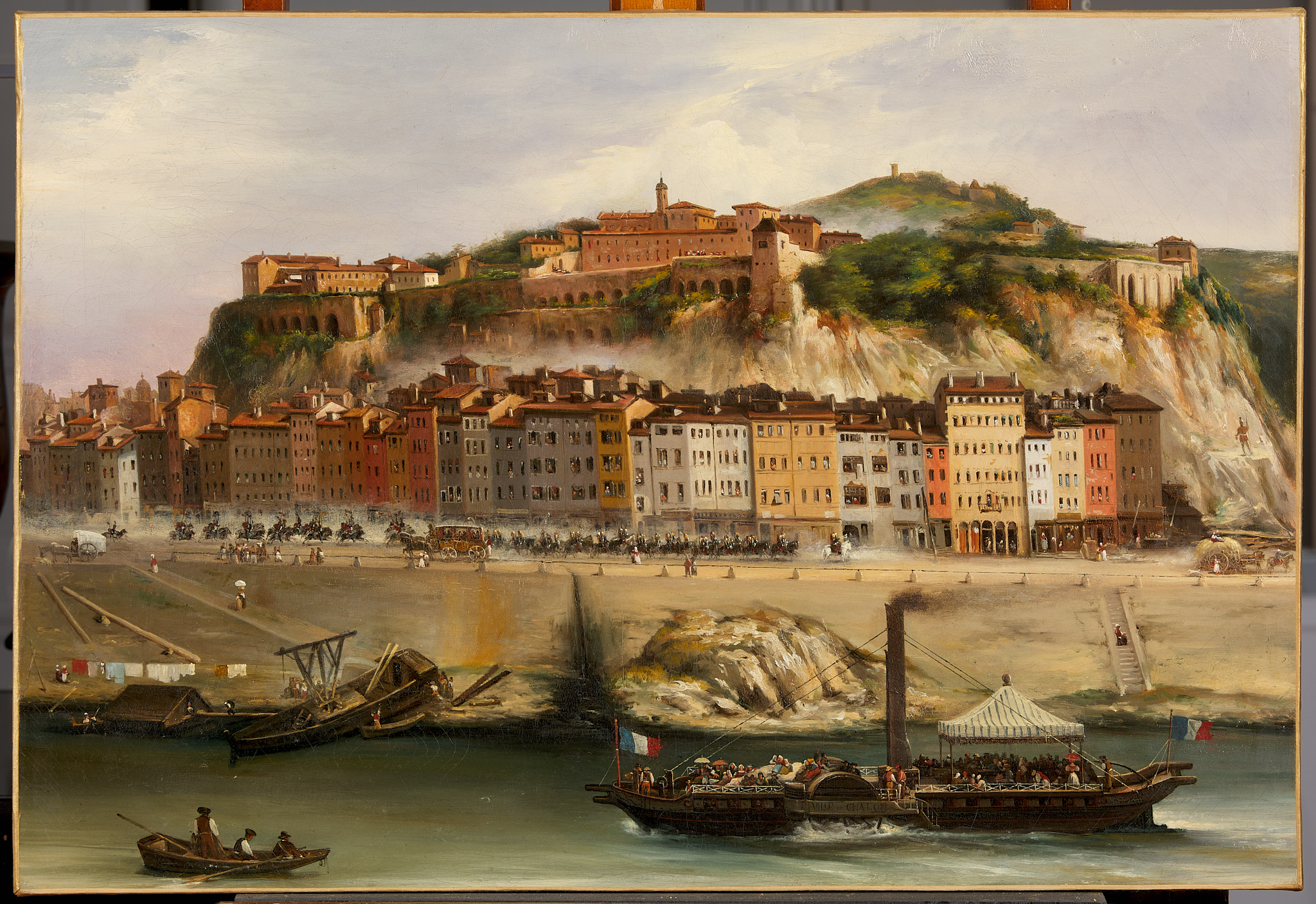 L'arrivée du « Ville de Chalon » à Lyon