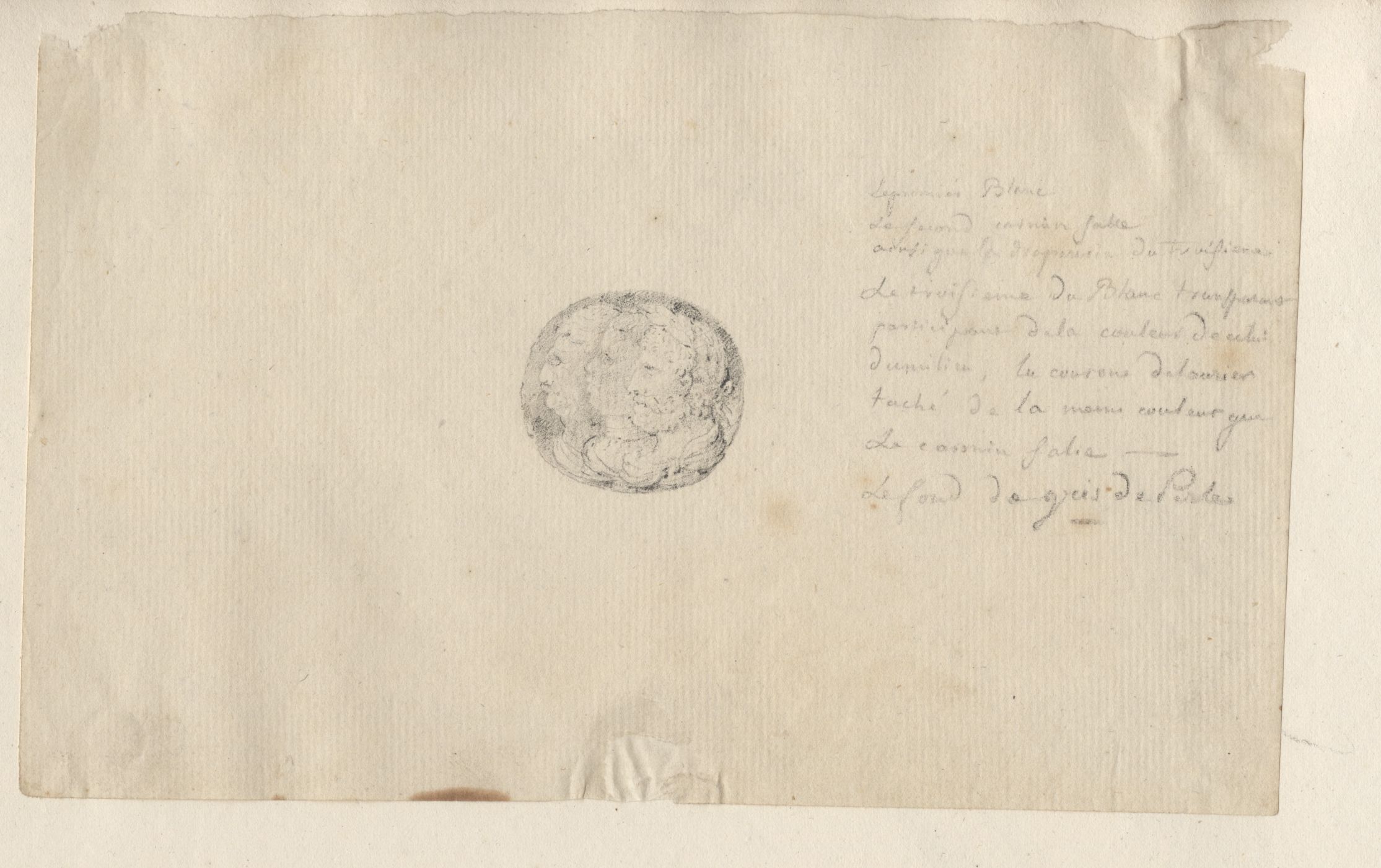 Intaille, ou Camée antique aux trois portraits
