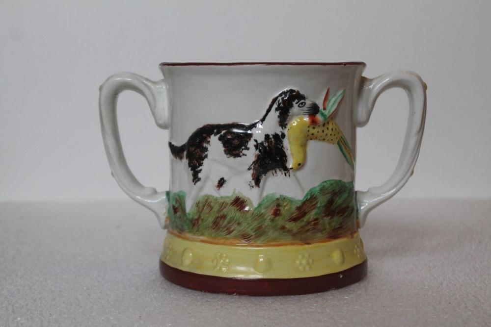 Chope double anse dite en faïence de Jersey