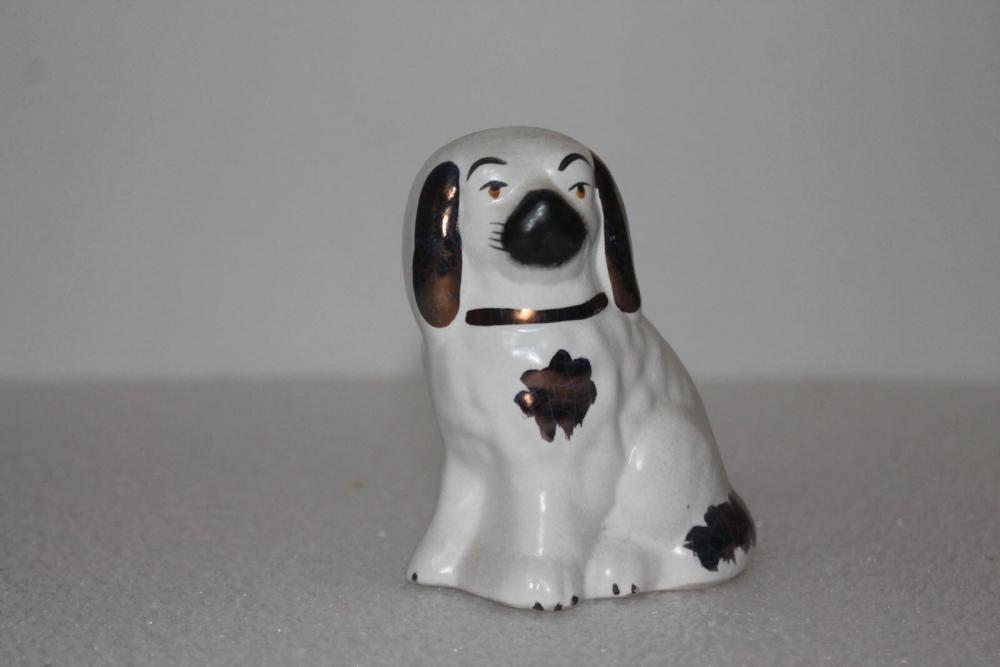 Chien cavalier King Charles dit en faïence de Jersey