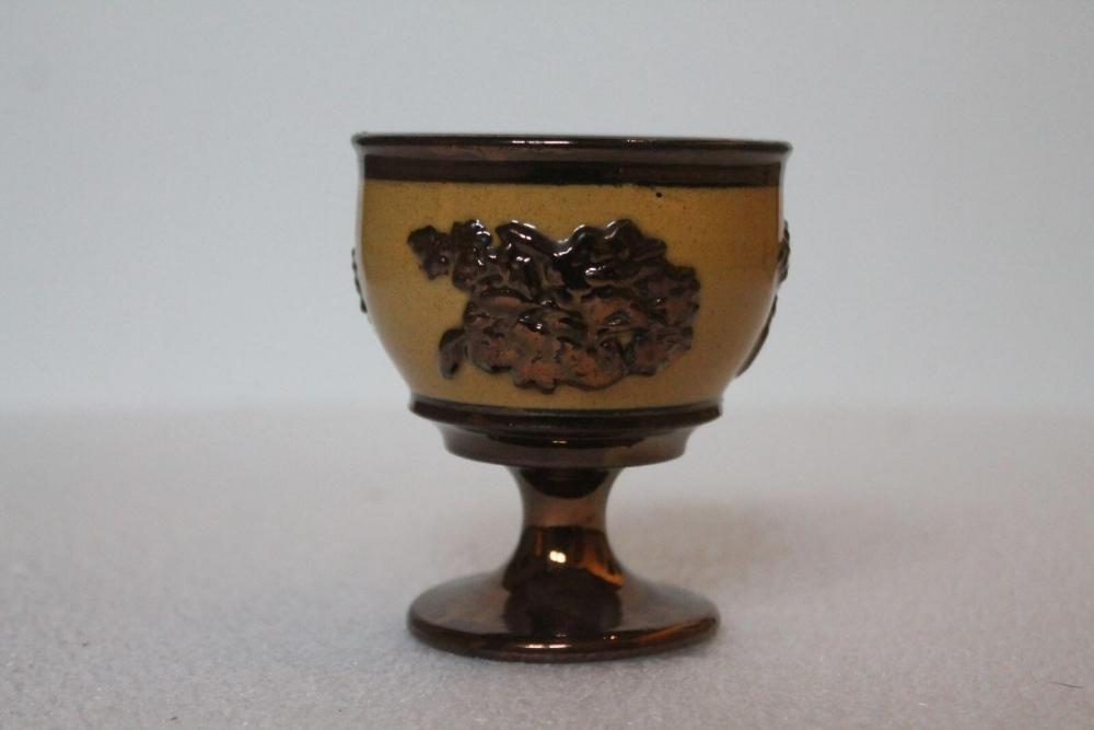 Coupe à pied dite en faïence de Jersey