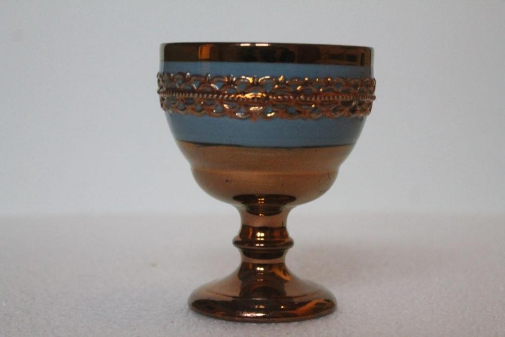 Coupe à pied dite en faïence de Jersey