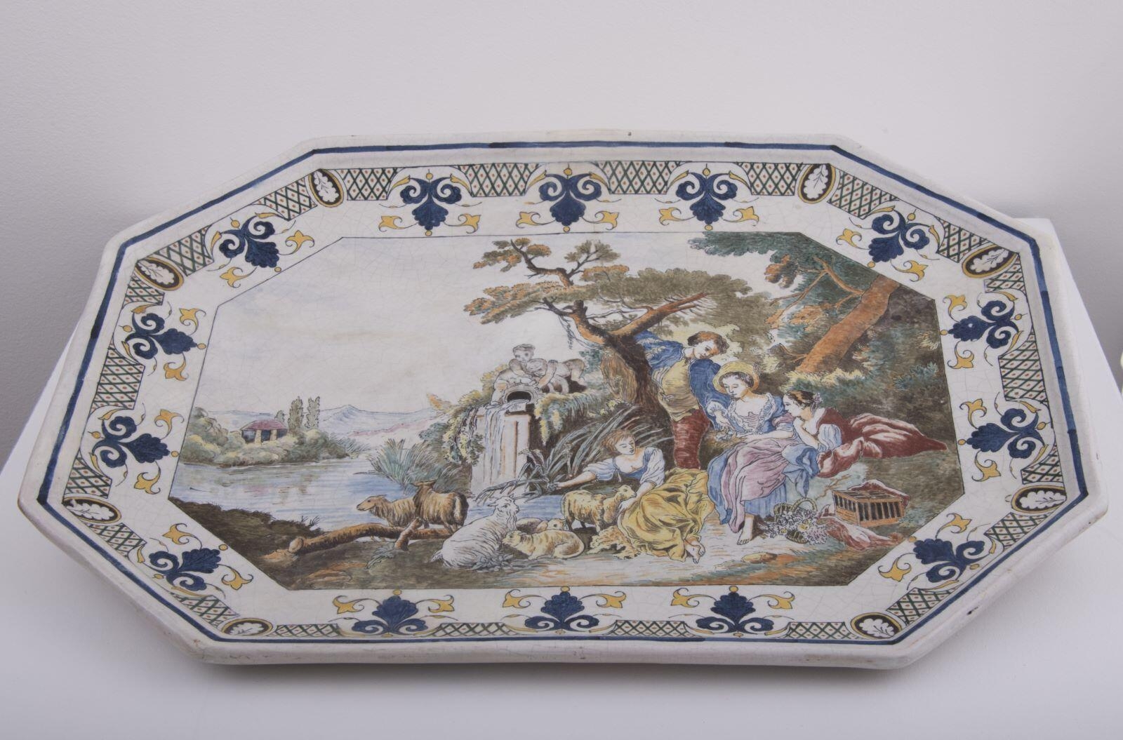 Plat "Les présents du berger ou Le nid pendant des charmes de la vie champêtre"