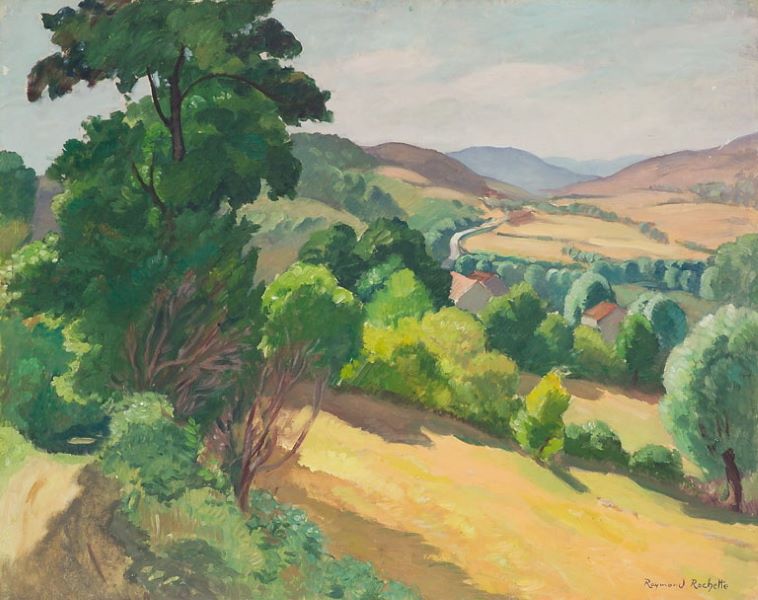 Vallée du Mesvrin vue du Montadiot (titre factice)