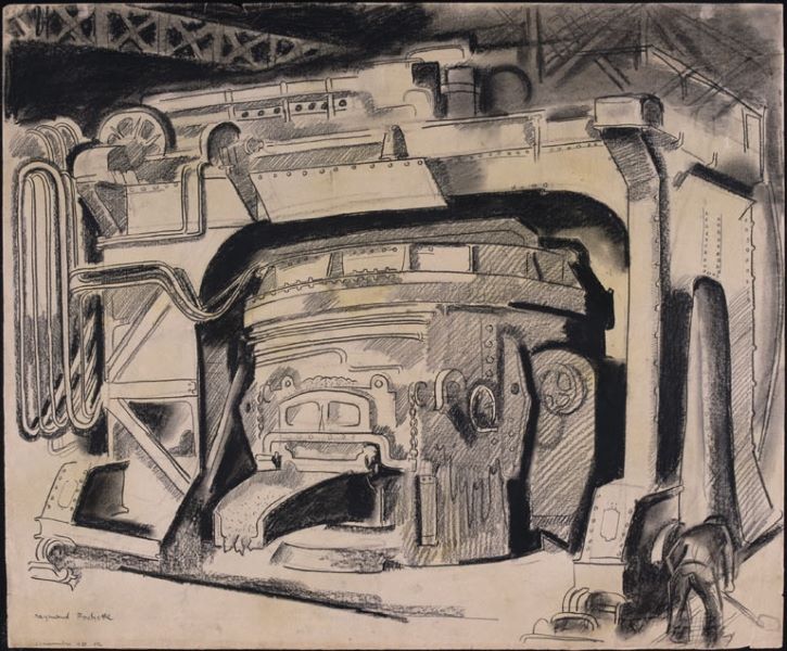 Four électrique. Aciéries du Breuil (titre factice)