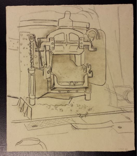 Four électrique. Aciéries du Breuil (titre factice)