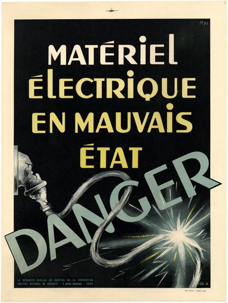 MATERIEL ELECTRIQUE EN MAUVAIS ETAT, DANGER