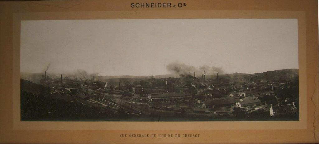 Vue générale de l'usine du Creusot