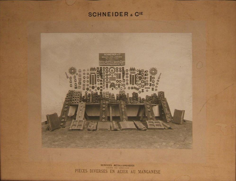 Pièces diverses en acier au manganèse