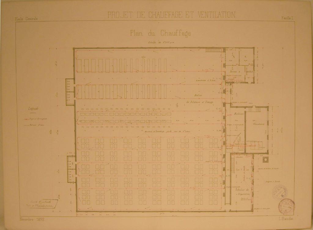 Projet de chauffage et ventilation : feuille I