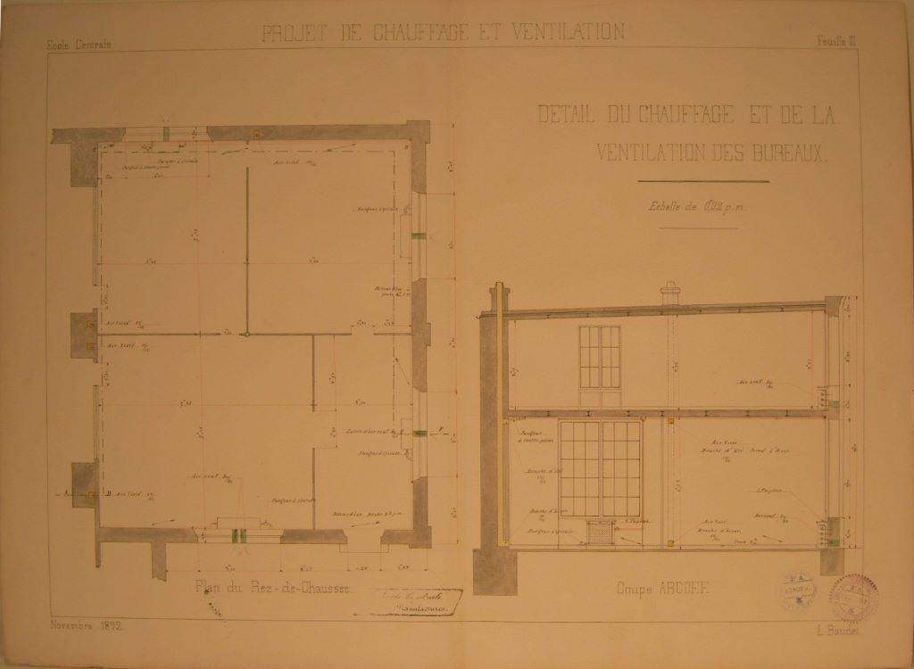 Projet de chauffage et ventilation : feuille III