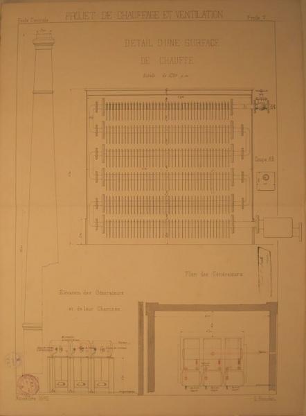Projet de chauffage et ventilation : feuille V