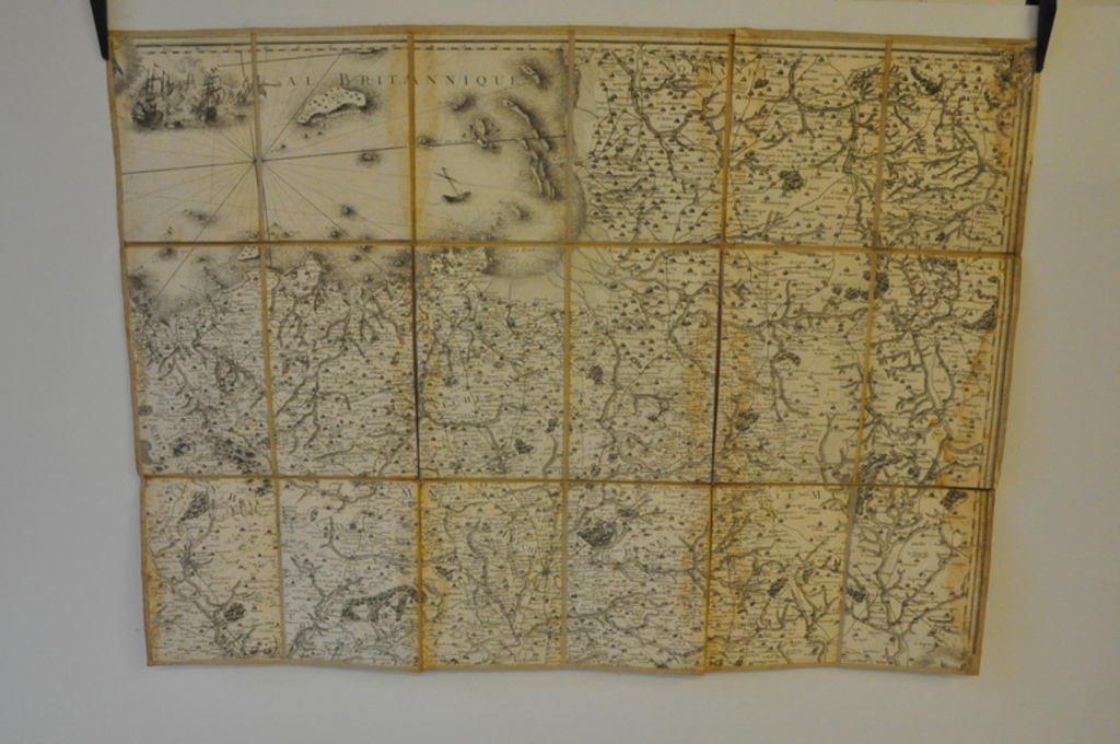 Carte géométrique de la province de Bretagne ; Côtes-du-Nord - Rennes