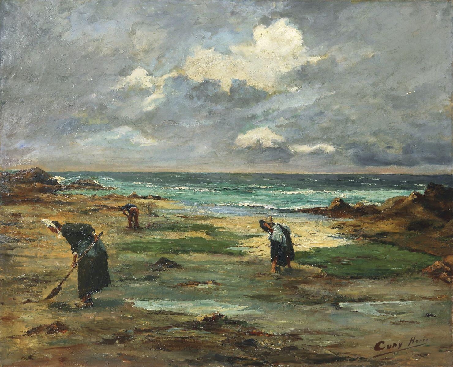 Pêcheurs de palourdes à Penmarc'h