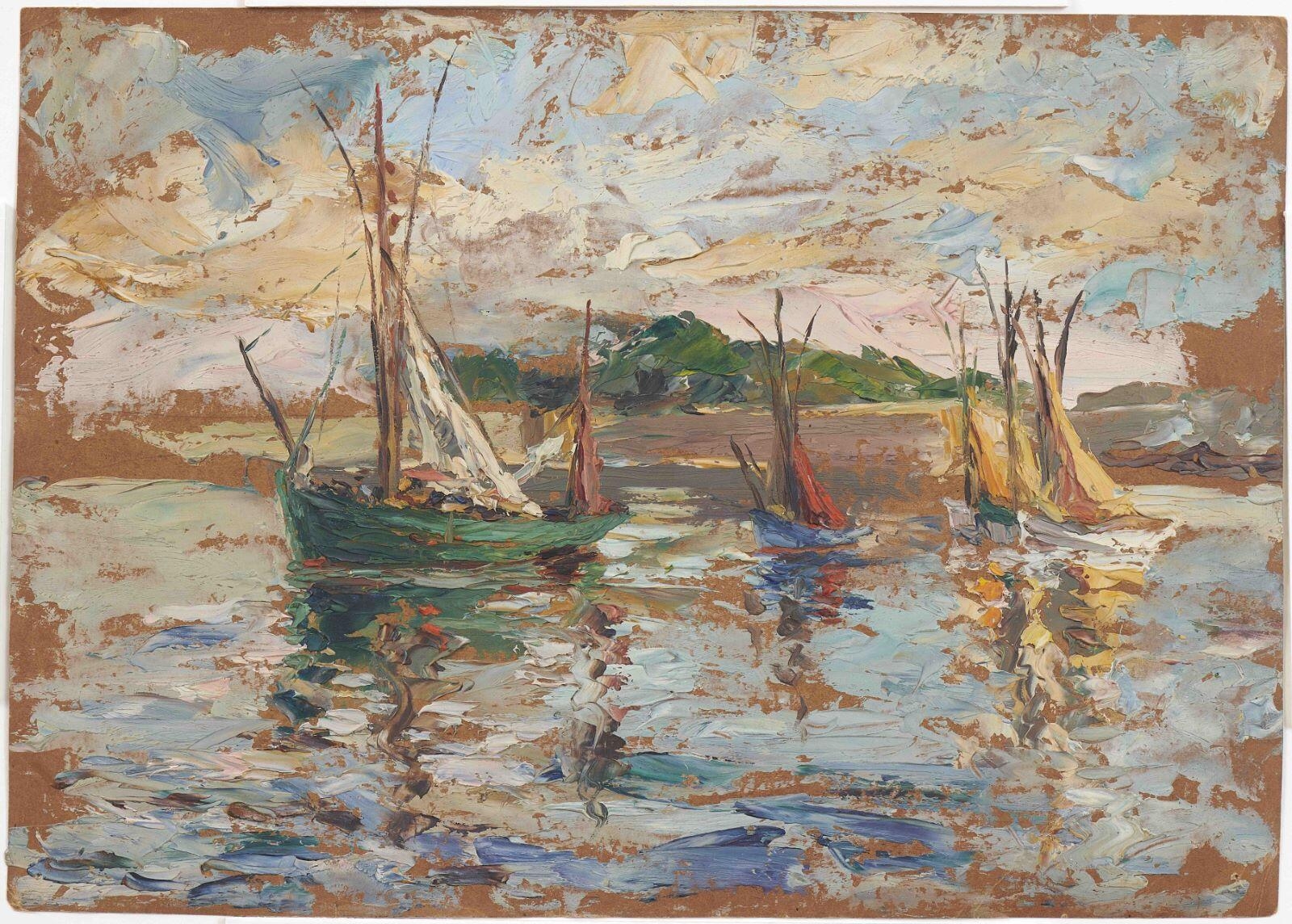 Thoniers au mouillage