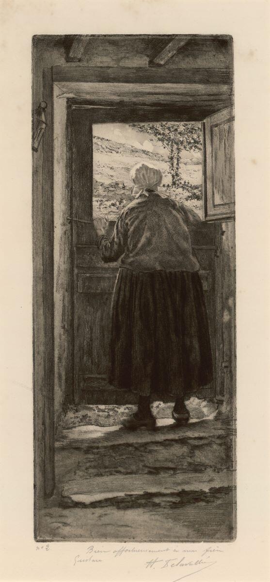 Angélique à sa porte