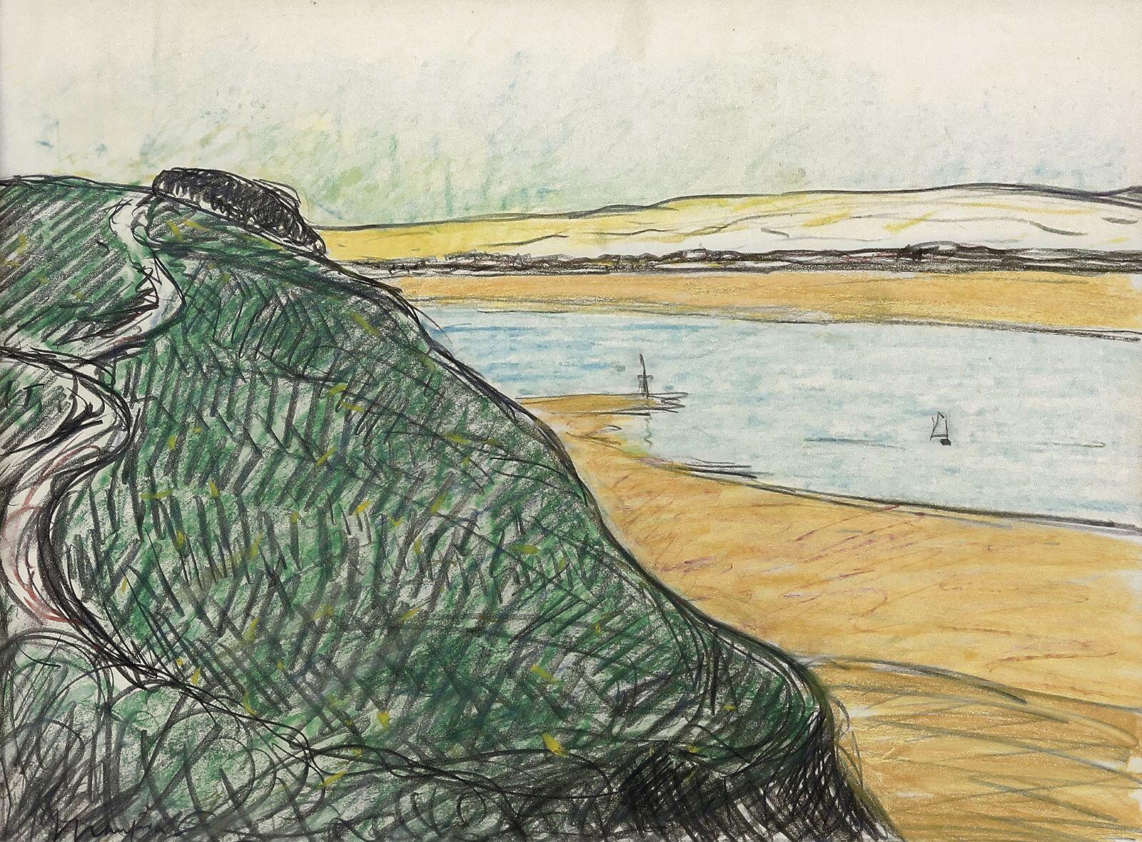 Étude pour "Pont-Aven ciel rouge"