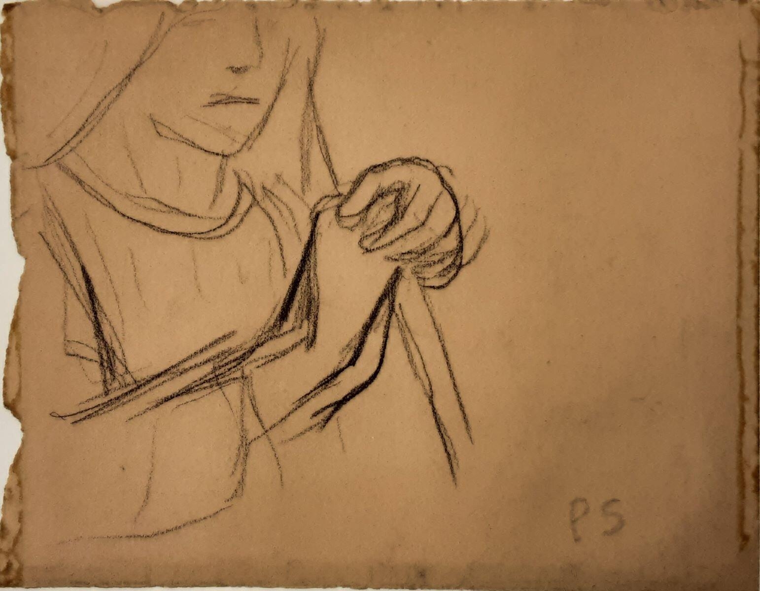 Étude pour "Vieille femme du Pouldu"