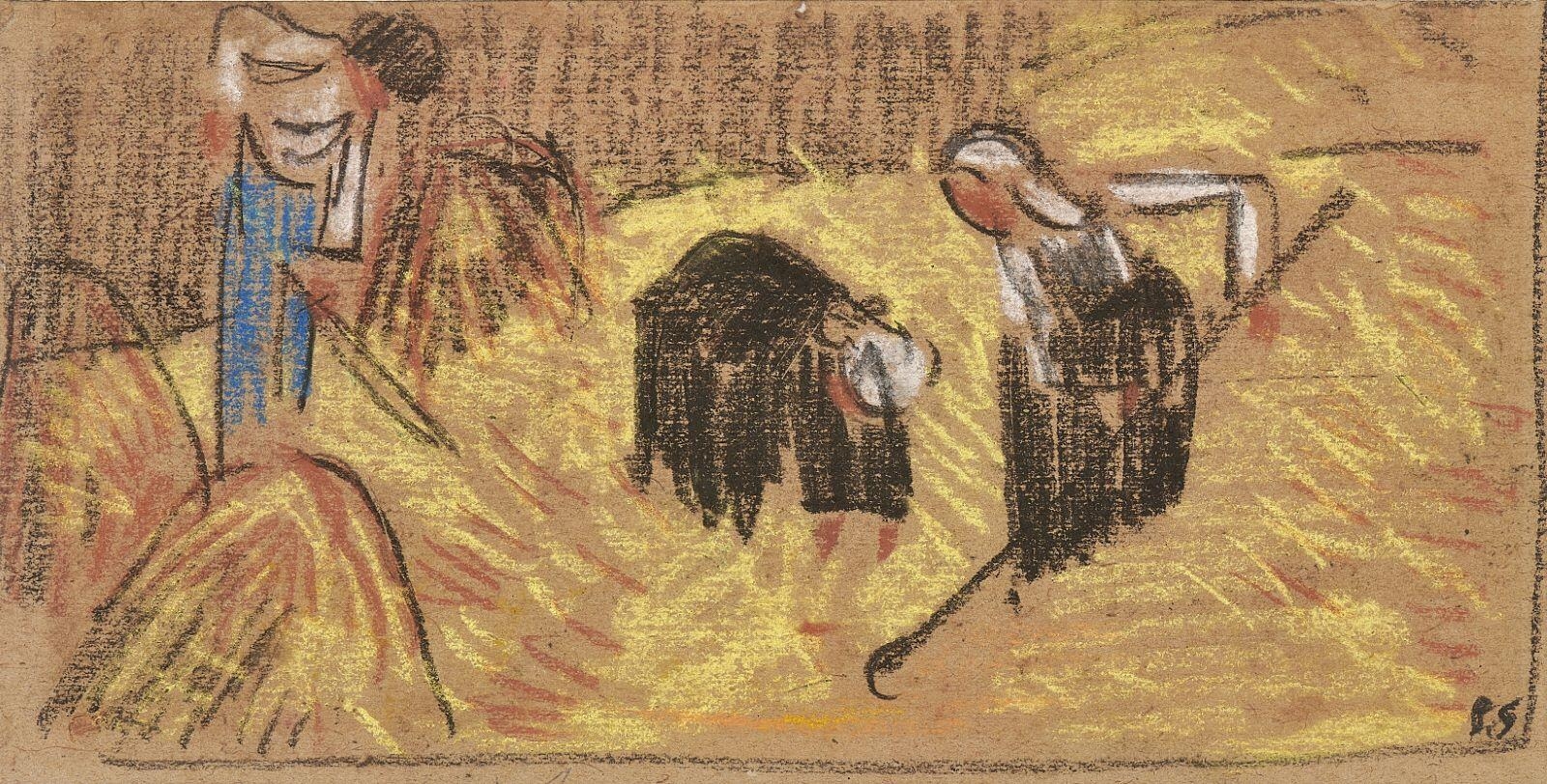 Scène de moisson