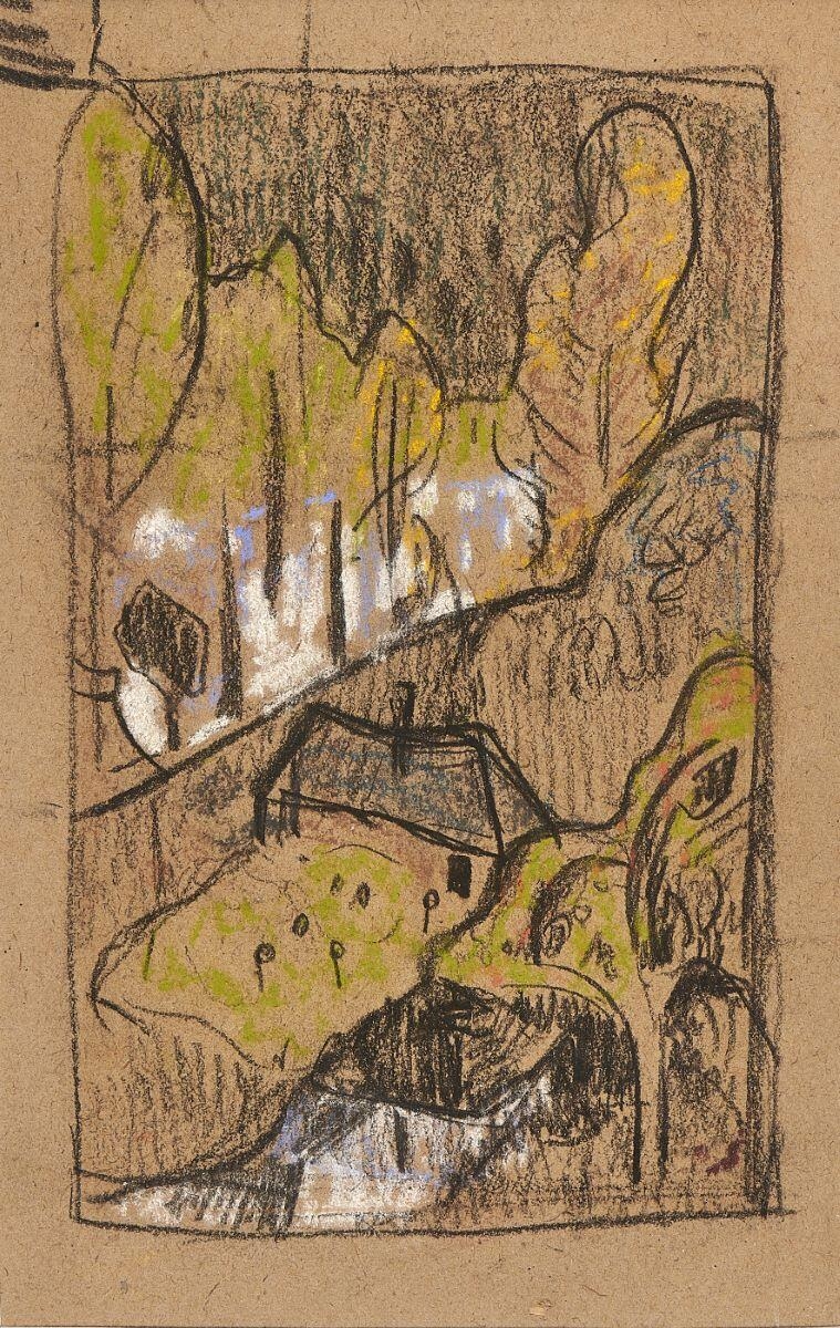 Paysage de Châteauneuf-du-Faou (recto-verso)