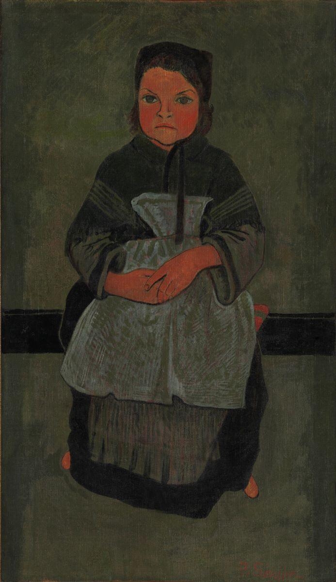 Petite Bretonne assise