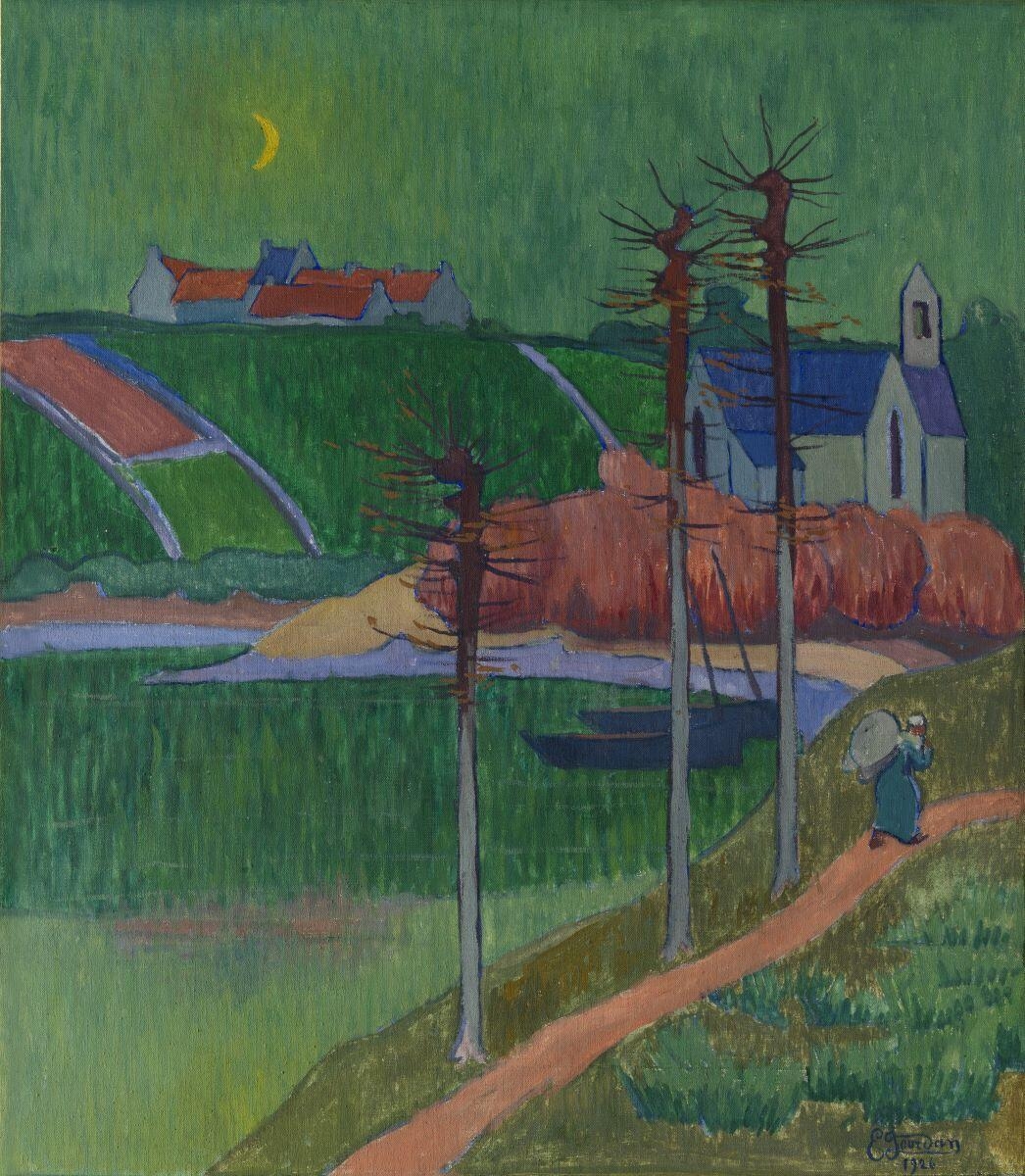 La Chapelle de Lanriot au clair de lune