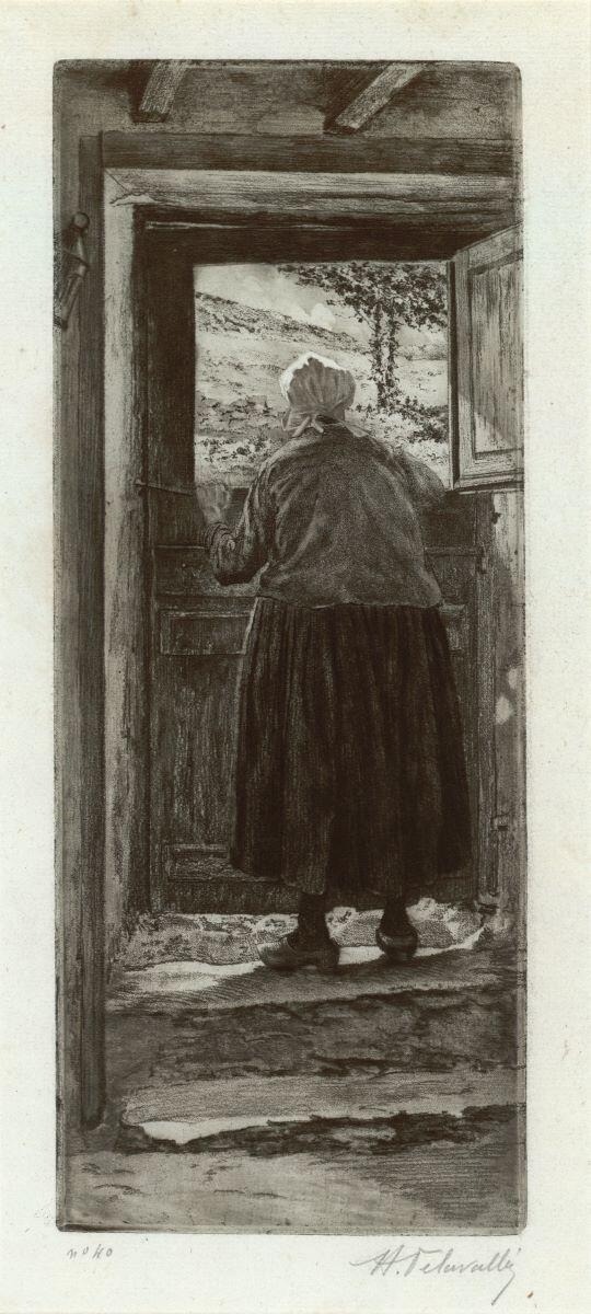 Angélique à sa porte