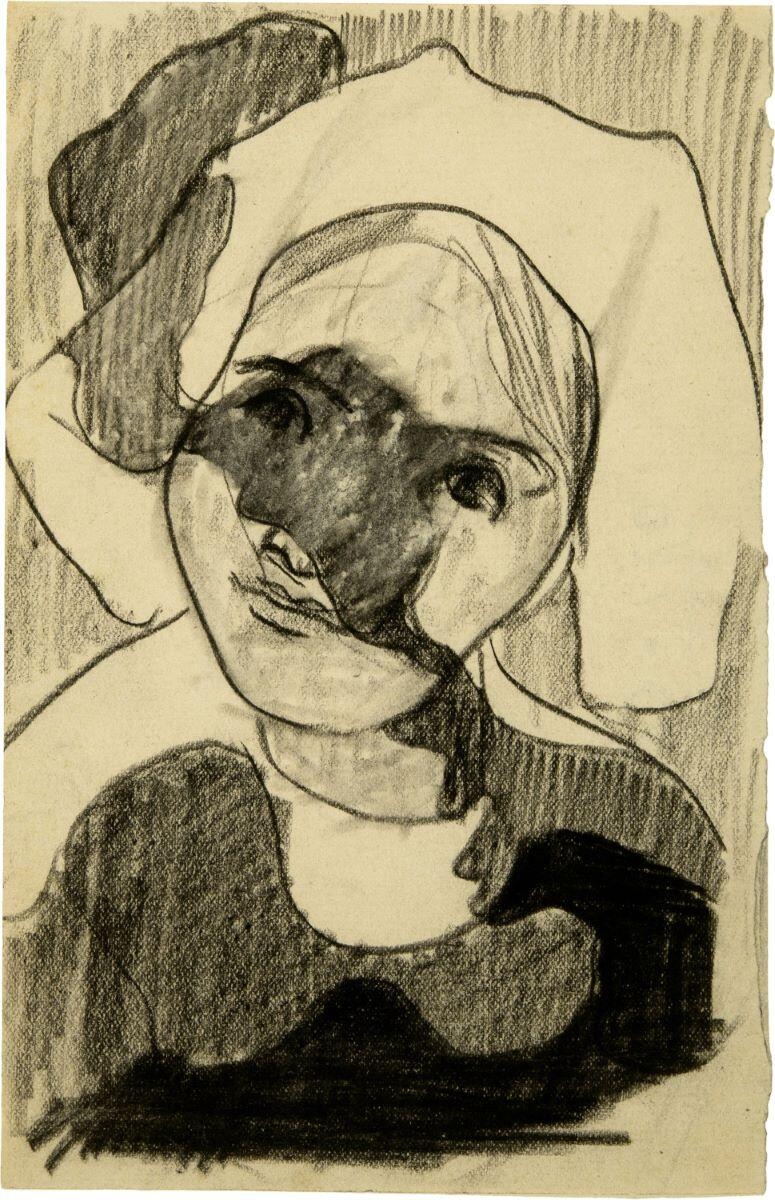 Tête de jeune Bretonne