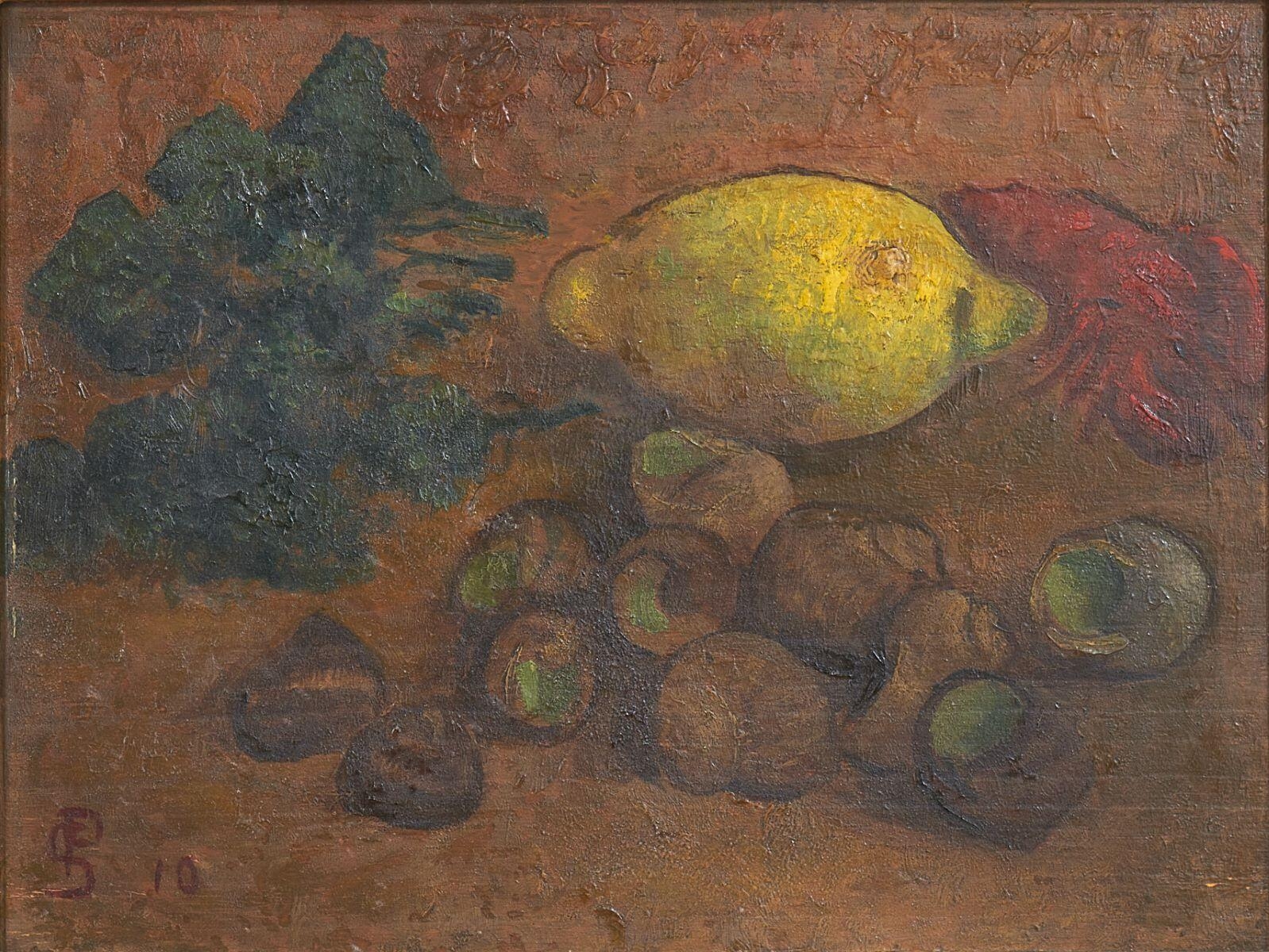 Nature morte au citron et aux escargots