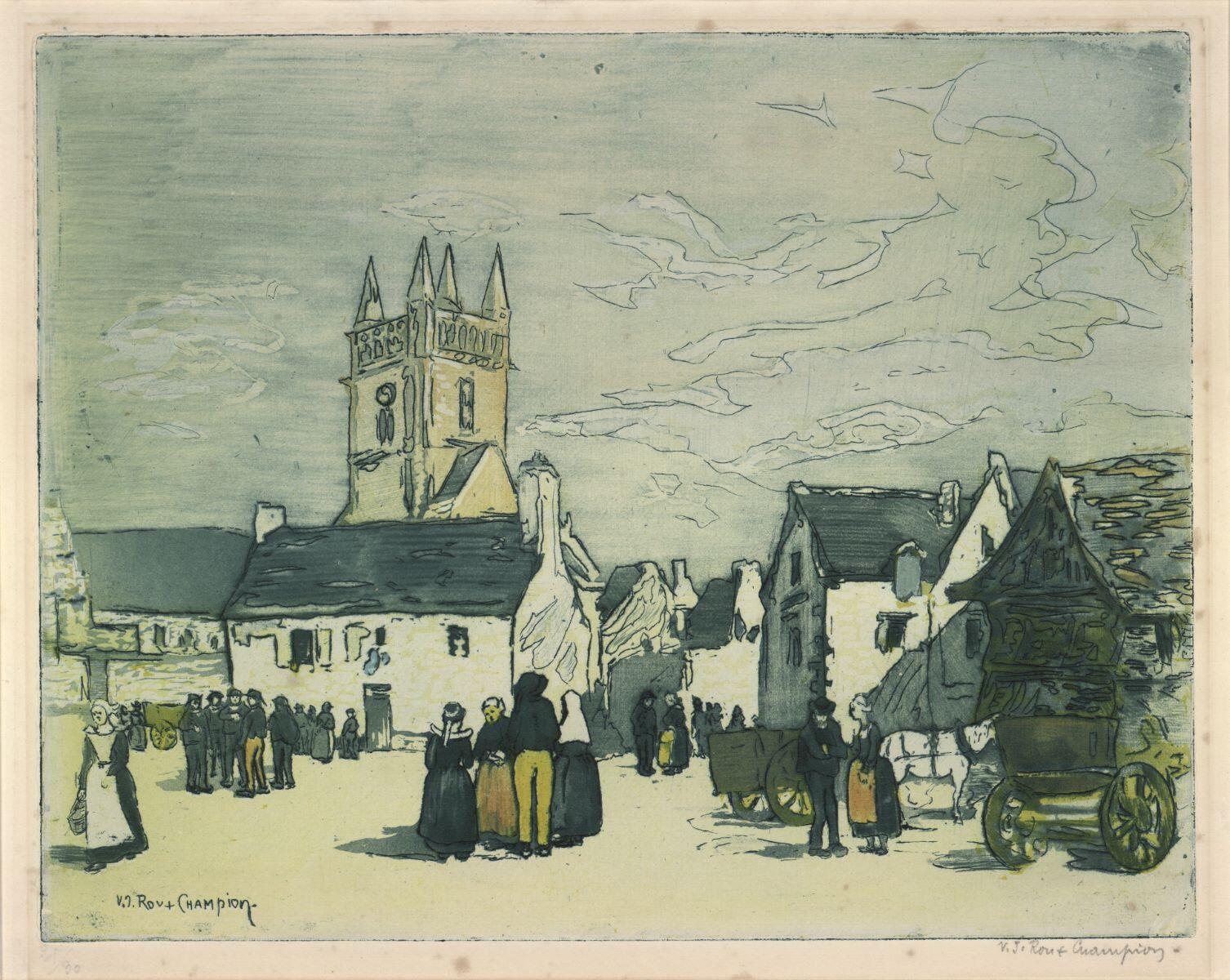 Après le marché à Quimperlé