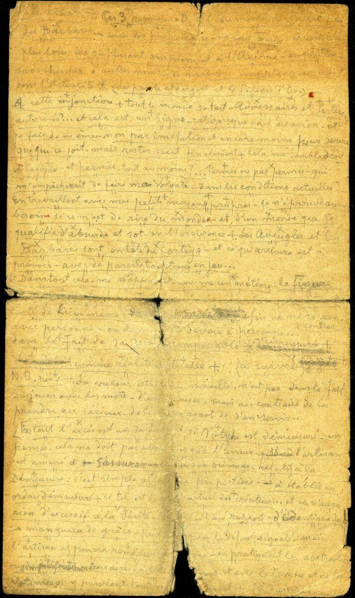 Notes de Charles Filiger