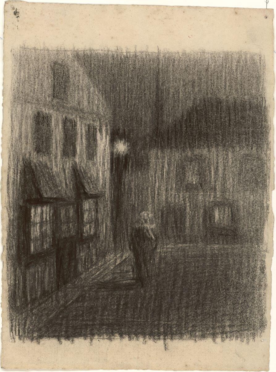 Rue de Pont-Aven la nuit