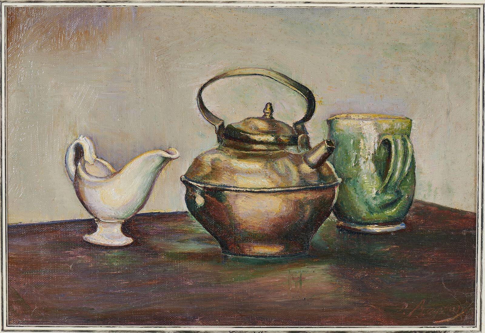 Nature morte à la bouilloire de cuivre