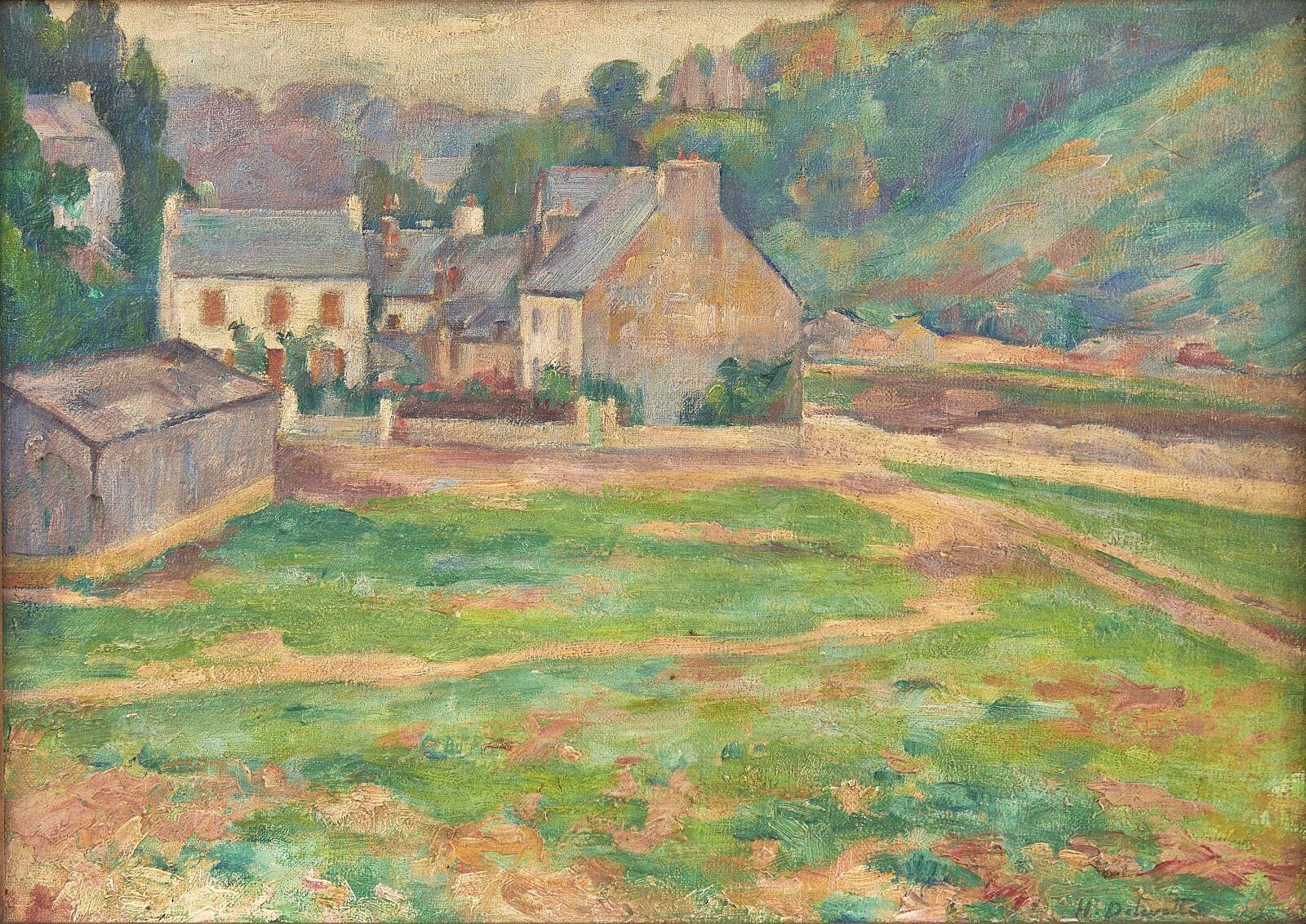 Paysage aux maisons