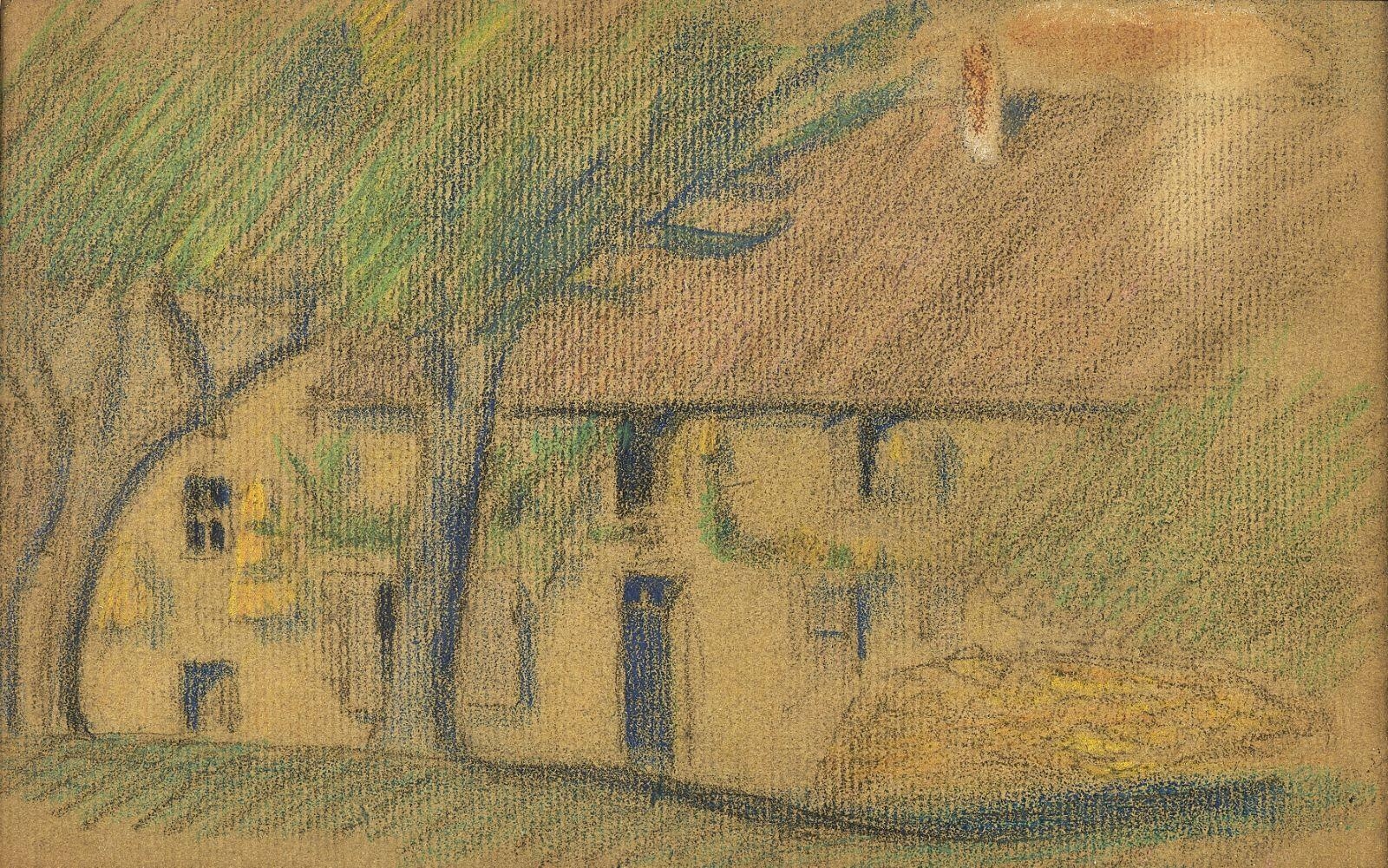 Chaumière (recto) ; Labour (verso)