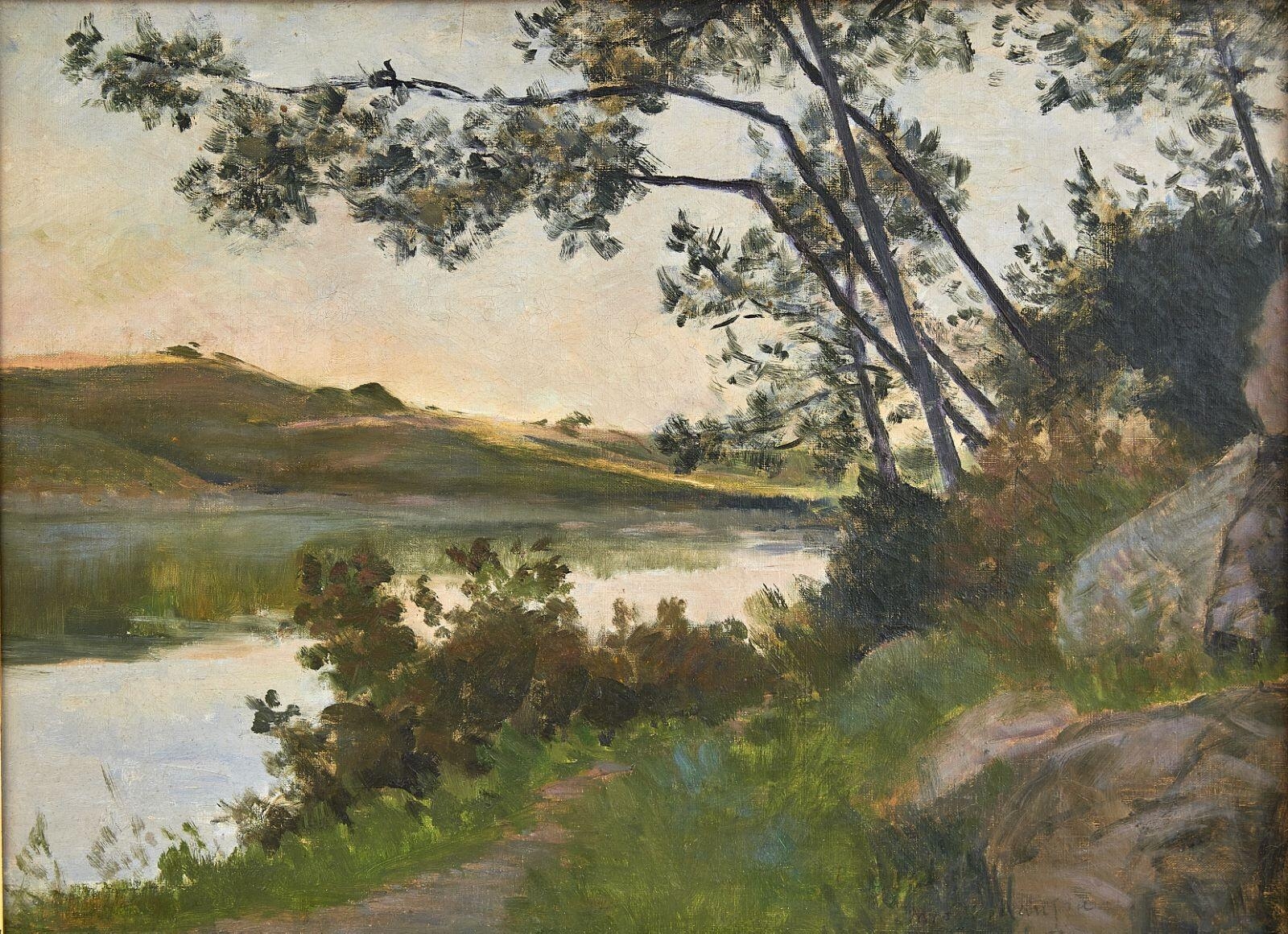 Sentier au bord de l'eau ou Bord de rivière