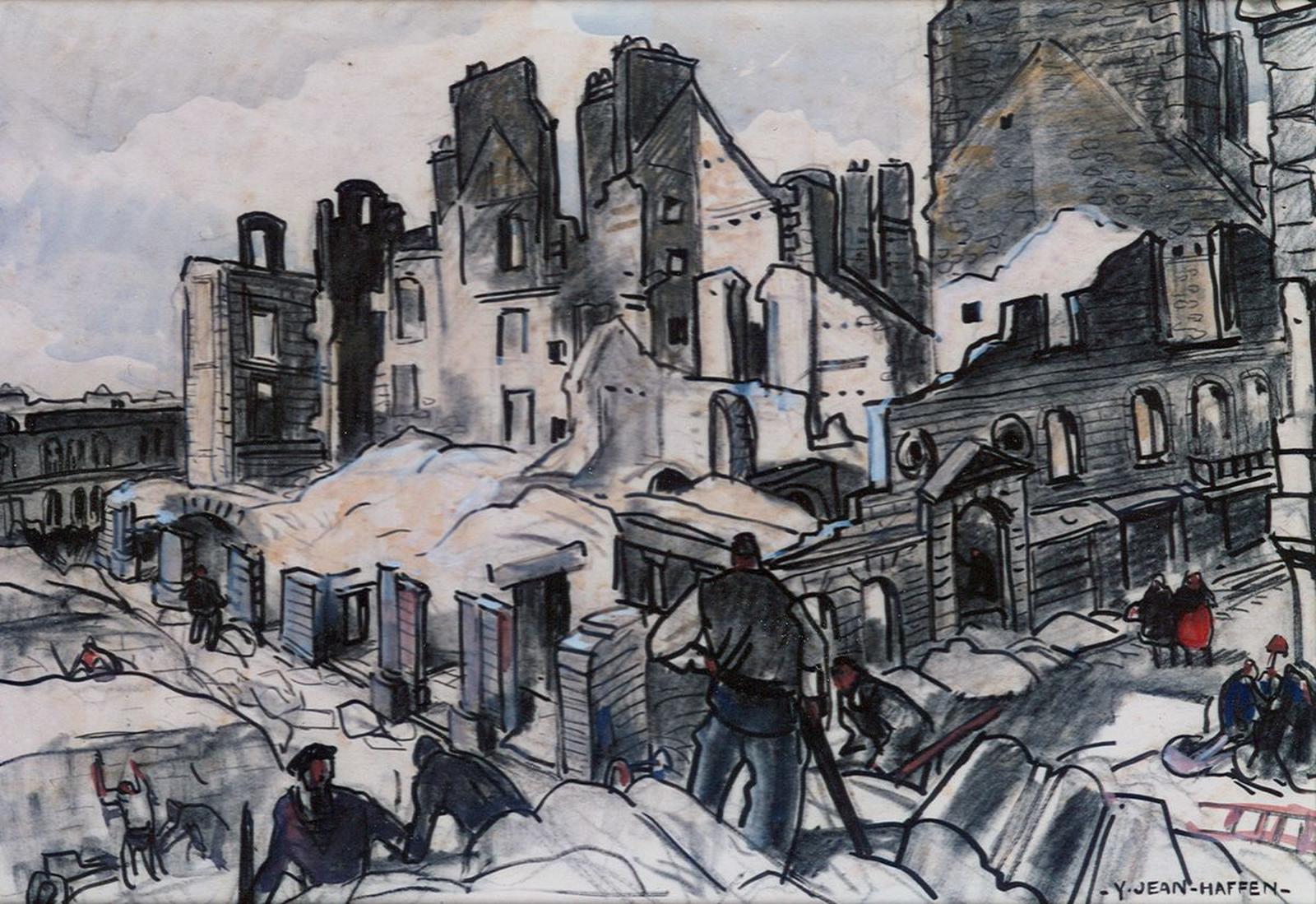 L'entrée de la ville après 1944