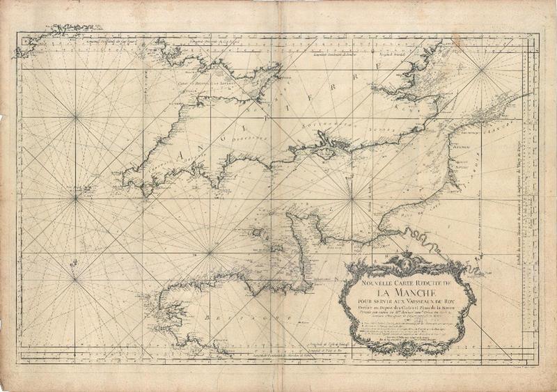 Nouvelle carte réduite de la Manche pour servir aux vaisseaux du roi