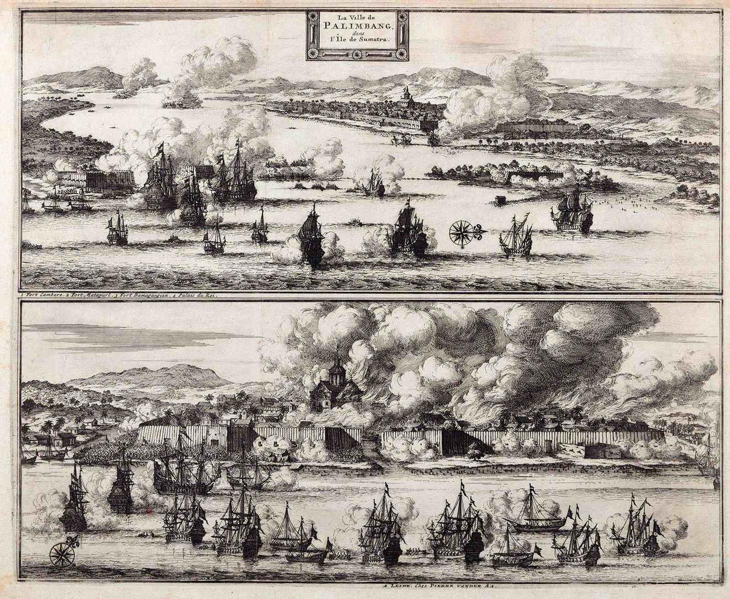 La Ville de / PALIMBANG / dans / l'Ile de Sumatra (titre inscrit)