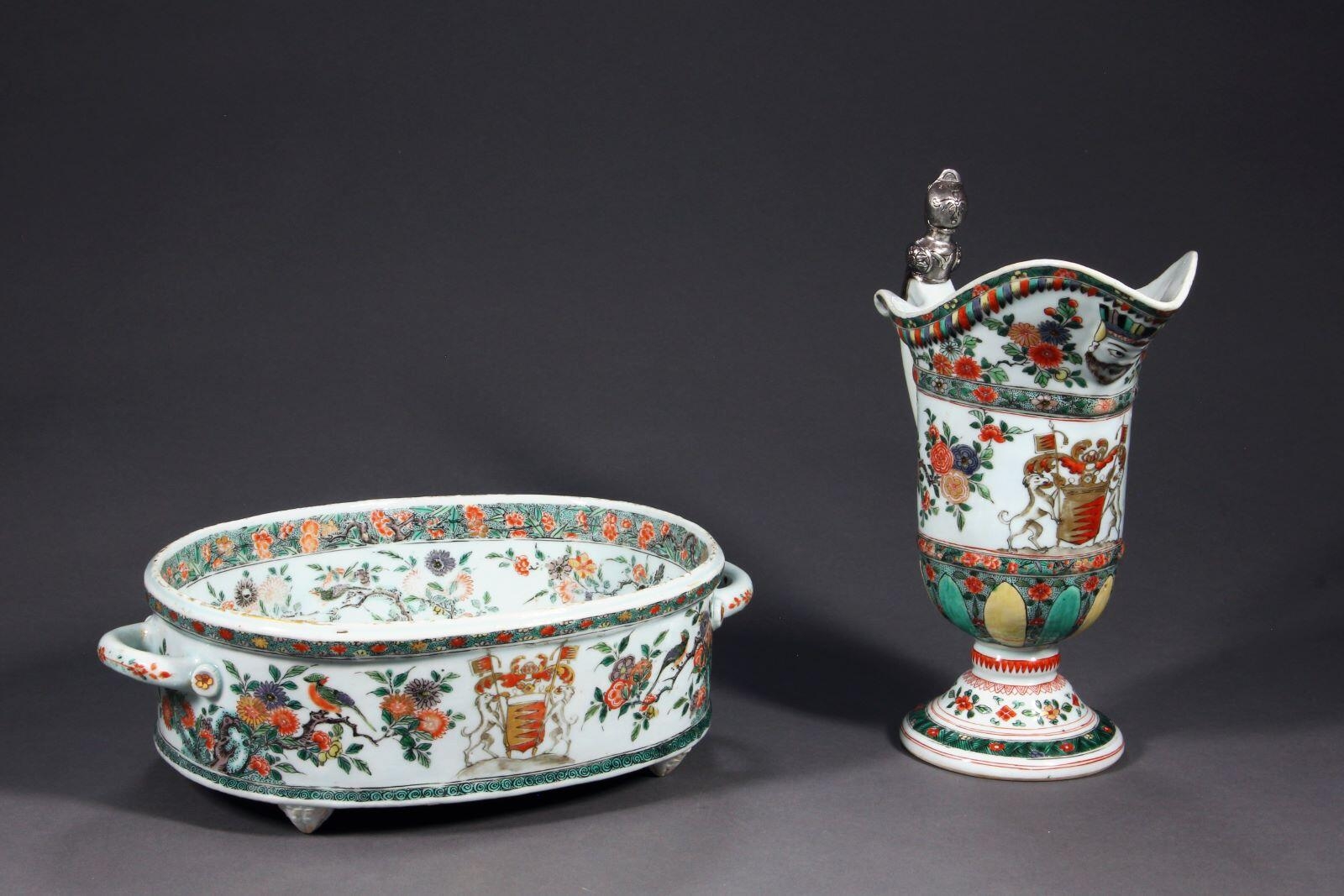 Bassin et aiguière aux armes de la famille Duvelaër