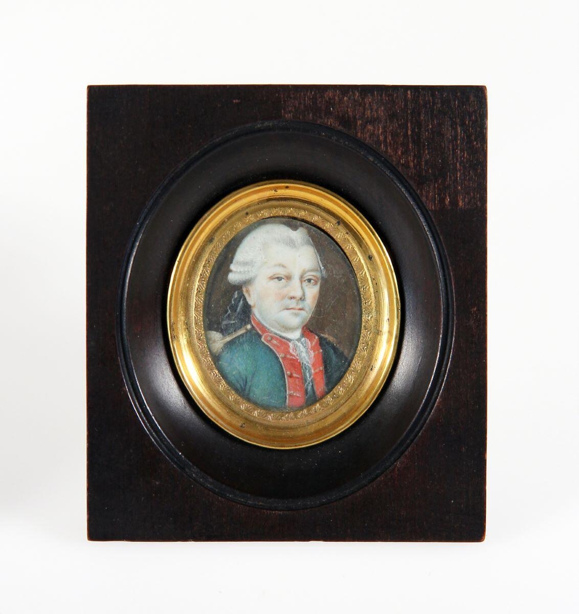 Portrait de Lambert Dégroud, dragon de la Compagnie des Indes